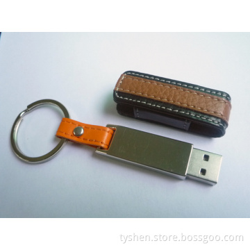 Customized Design, High Speed Leather USB Flash Drive with Wholesale Price